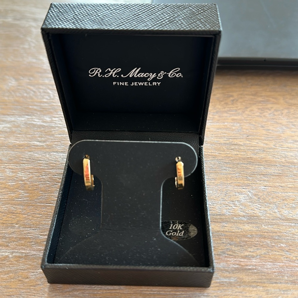 Never worn 10K gold Mini Hoop earrings